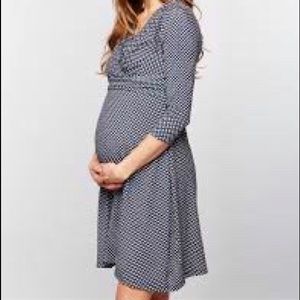 Seraphine 3/4 length sleeve maternity dress